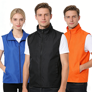 Customizable Logo OEM Service Multi-Pocket Moisture Wicking Breathable 100% Polyester <b>Utility</b> Tool Work Wear Unisex <b>Vest</b> - Product Image 3