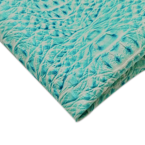 <span class=keywords><strong>Tela</strong></span> reciclada de cuero sintético, tapicería de cocodrilo, piel de cocodrilo - Product Image 3