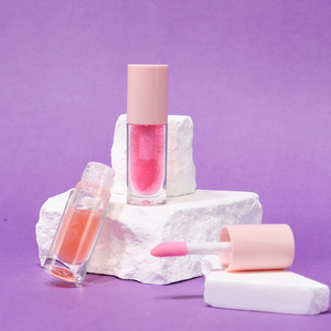 Round Large Brush Rod <b>Plastic</b> Lip Gloss <b>Tube</b> 16mm Diameter Screw Cap Lip Color Bottle Custom Logo - Product Image 3