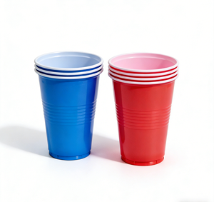 High Quality Outdoor Party <b>Drinking</b> Game <b>Cups</b> Colorful Double Wall 16oz Beer Pong <b>Cups</b> Disposable <b>Plastic</b> <b>Drinking</b> <b>Cups</b> - Product Image 3