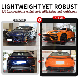 ชุดแต่งคาร์บอนไฟเบอร์แบบแห้งสไตล์ OEM สำหรับ Lamborghini URUS ประกอบด้วยลิ้นหน้า สเกิร์ตข้าง คิ้วล้อ ดิฟฟิวเซอร์หลัง สปอยเลอร์หลังคา - Product Image 2