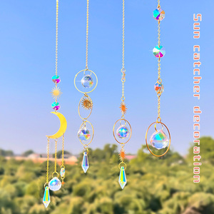 Colgante Atrapasoles - <span class=keywords><strong>Bola</strong></span> <span class=keywords><strong>de</strong></span> Cristal <span class=keywords><strong>de</strong></span> Colores - Luna - Estrellas - Luz Solar - Atrapasueños - Colgante <span class=keywords><strong>de</strong></span> Luz y <span class=keywords><strong>Sombra</strong></span> - Campanilla <span class=keywords><strong>de</strong></span> Viento - Product Image 6