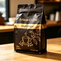 Sacs d'emballage personnalisés pour café et aliments pour animaux de compagnie, épaissis, 500g 250g, vente en gros usine, conception refermable, durabilité, préservation de la fraîcheur