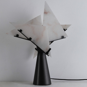 Lampe de bureau moderne en marbre naturel, style minimaliste, lumière chaude 3000K, modèle Eighty-<span class=keywords><strong>Six</strong></span>, pour hôtel, salon et bureau - Product Image 3