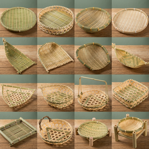 Passoires et égouttoirs, ustensiles de cuisine, passoires alimentaires pour la cuisson, accessoires de cuisine en bambou, osier en bambou naturel - Product Image 2