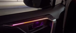 Kit de luz ambiental para coche Symphony adecuado para 20-24 Toyota RAV4/WILDLANDER APLICACIÓN DE TELÉFONO MÓVIL Control patrón de fibra de carbono RGB - Product Image 5