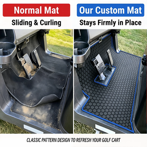 Tapis de sol pour chariot de golf personnalisé en caoutchouc, couverture intégrale, imperméable, antidérapant, pour Club EZGO Yamaha - Product Image 4