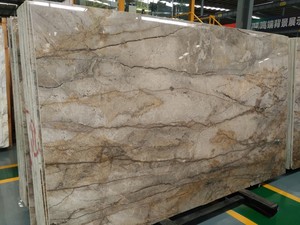 แผ่นหินอ่อนลายธรรมชาติแบบ Bookmatched สีลาซาเกรย์ ซิลเวอร์ริเวอร์ ซิลเวอร์รูท แบบกำหนดขนาดเองได้ - Product Image 4