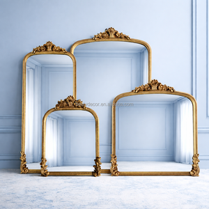 Miroir Ancien Français sur Pied en Gros, Cadre Baroque, Décoration Maison, Miroir Corps Entier, Miroir de Chambre à Coucher Style Français - Product Image 1