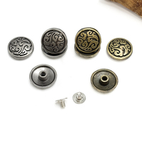 Venta al por mayor de fábrica: Botones de Conchos para Sillas de Montar Western, Diseño 3D Estereoscópico, Bronce y Plata, con Tornillo de Fijación, a Bajo Precio