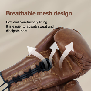 Dày Da Chất Lượng Cao Nén Lót Dành Cho Người Lớn MMA Kickboxing Taekwondo Đào Tạo 12Oz Găng Tay Đấm Bốc - Product Image 6