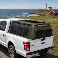 Capot rigide de camionnette en aluminium massif durable, personnalisable, à verrouillage manuel, pour benne de pick-up
