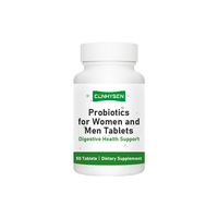Probiotiques OEM ODM pour femmes et hommes, comprimés, nutriments, équilibre du microbiome intestinal, bien-être général, soutient l'équilibre de la santé digestive