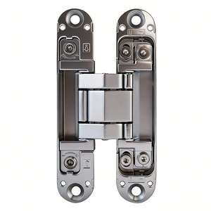 GE45 Industrielle 3D Verstellbare Unsichtbare 180 Grad Öffnende Zinklegierung Versteckte Scharniere für Innentüren 40KG Tragfähigkeit - Product Image 3