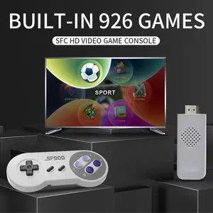 SF900 HD Video Game Console 2.4G Dual Wireless Controllers Handheld Player Built-in 926 Games HD 4K TV Retro Video