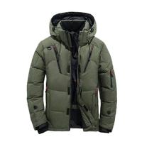 Veste matelassée d'hiver pour homme, à capuche, en nylon réversible, respirante, coupe-vent, pour l'extérieur, très vendue