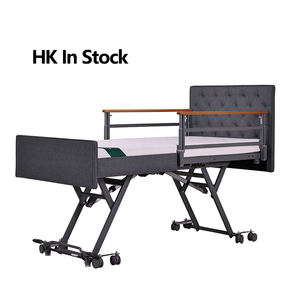 <span class=keywords><strong>Lit</strong></span> médical <span class=keywords><strong>électrique</strong></span> pour usage domestique, <span class=keywords><strong>lit</strong></span> de patient réglable avec barreaux, en stock à Hong Kong, livraison rapide, présenté à l'exposition de Hong Kong - Product Image 1