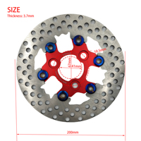 Usinage de précision CNC, corps en acier inoxydable et support en aluminium, rotor de frein flottant pour moto