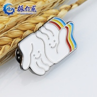 Fabricant chinois de badges personnalisés en métal émaillé, forme sur mesure, impression typographique, marque Zbw