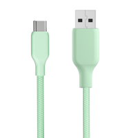 Cable USB Tipo C de Carga Rápida de 60W de Fábrica OEM, USB-A a USB-C, Trenzado con Cubierta de Nailon 3A para Teléfonos Móviles