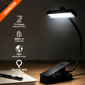 Flexible Gooseneck Clip Book <b>Light</b> 30/45 Minutes Timer Short Press 5 Level Long Press Stepless Dimming LED Reading Lamp - Product Image 1