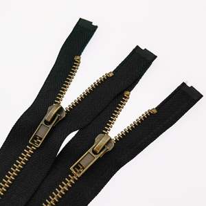 Haute qualité # <span class=keywords><strong>Fermeture</strong></span> éclair en cuivre durable et colorée de marque HENGWEI, <span class=keywords><strong>fermeture</strong></span> éclair en métal sur mesure par mètre, dents en laiton, <span class=keywords><strong>fermeture</strong></span> éclair dorée pour veste - Product Image 2