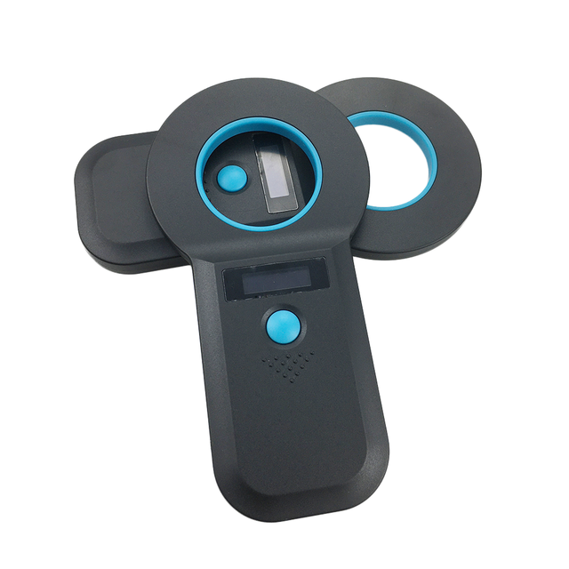 RFID Card Reader for Dogs Cattle Animals 134.2KHz/125kHz ABS Material 2.4G Microchip Scanner