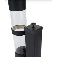 Chauffe-terrasse à granulés en acier au carbone durable, chauffage extérieur autonome pour jardin et terrasse, idéal pour l'hiver