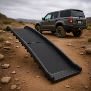 Rampa Pieghevole Portatile per Animali Domestici in Acciaio Nero per Veicoli Fuoristrada e Camion - Product Image 2