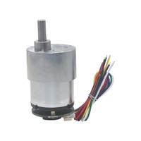 Moteur de roue électrique CC 6V 12V à couple élevé et faible vitesse avec boîte de vitesses et encodeur, moteurs pour fauteuils roulants, moteur à balais pour drones et ventilateurs