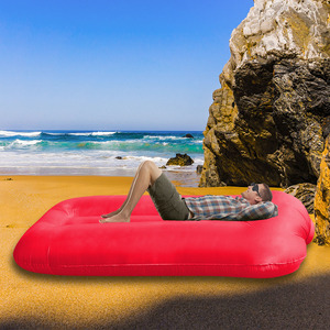 Inflatable Air <b>Sofa</b> Collapsible Oxford Material Outdoor Use Minimalist Design Portable Sleeping Bag For <b>Camping</b> Music Festival - Product Image 2