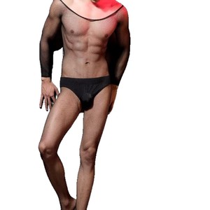 Lingerie sexy pour hommes, combinaison à thème gay, entrejambe ouvert, <span class=keywords><strong>bas</strong></span> en résille, nylon/coton doux - Product Image 3
