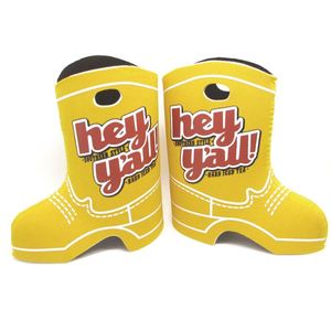 Sacs isothermes en néoprène pour bouteilles de bière et canettes, en forme de chaussures et de bottes de cowboy, vente en gros - Product Image 5
