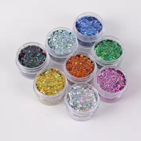 Poudre de paillettes holographique multicolore en vrac PET, forme personnalisée, pour nail art, décoration de Noël, artisanat et fêtes - Nouveauté 2025 - Vente en gros