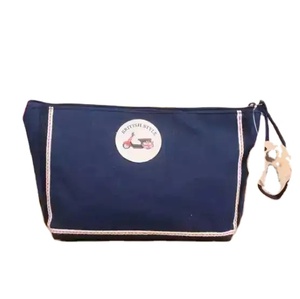 Borsa Cosmetica Personalizzata con Motivo Caramelle, Manico Morbido, Tendenza Moda, Chiusura a Cerniera, Piccola in Tela di Cotone Portatile - Product Image 1