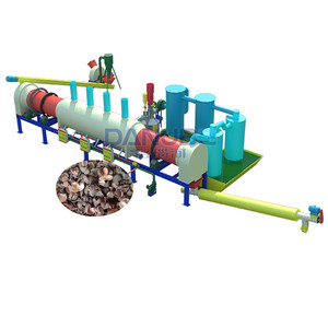 Four de carbonisation continu rotatif de 1,5 m de diamètre pour coques de noix et bois, machine de carbonisation - Product Image 1