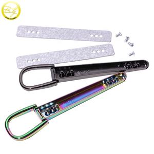 Perlengkapan Tas Tangan Buatan Pabrik Menangani Die Casting Dekoratif Perangkat Keras Pelangi Gesper Tali dengan Sekrup - Product Image 3