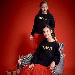 Conjuntos a juego para mamá e hija, camisetas de algodón de moda, ropa informal de manga larga con estampado lindo, ropa para padres e hijos - Product Image 3