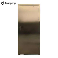 Portes coupe-feu en acier inoxydable avec classification 60 minutes, cadre renforcé à âme minérale pour escalier de bâtiment commercial