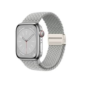 Bracelet en nylon tressé avec boucle magnétique pour Apple Watch S9 45mm SE 44mm 41mm – Vente en gros usine - Product Image 6