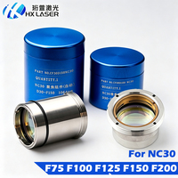 Lentille laser à fibre HXLASER avec support D30 F75 F100 F125 F150 F200, lentille de collimation laser à fibre pour tête laser Wsx-nc30