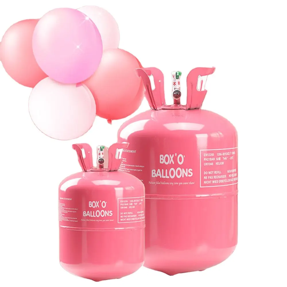Tanque de gas de helio portátil no recargable Globos Cilindro de gas de helio