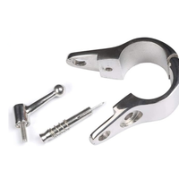 Collier de serrage coulissant pour bimini en acier inoxydable 316 poli miroir pour bateaux, camping-cars et remorques marines