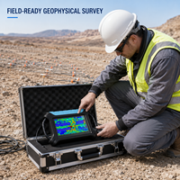 ADMT-300AX-32D Detektor Mineral Air Bawah Tanah Profesional 32-Saluran 300m Peralatan Survei Eksplorasi Akurasi Tinggi IP55