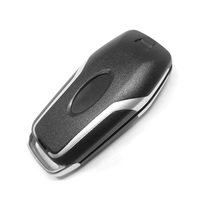 Carcasa de llave remota automática de 5 botones con hoja de llave de emergencia, funda para llave de coche plegable, accesorios de entrada sin llave, cubierta de control remoto