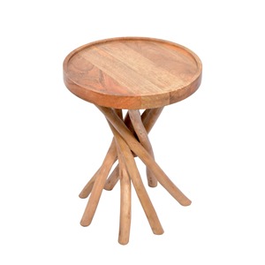 Modern Wood 7 Leg <b>Side</b> and Coffee <b>Table</b> for Living Room Furniture and Garden Decor Usage Wooden <b>Table</b> with Different Design - Product Image 1