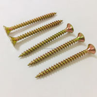 Vis à tête fraisée auto-perceuses zingurées Double vis à bois Pozi pour panneau de fibres aggloméré Screw-DIN7505 en métal C1022