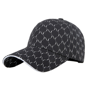 Casquette de baseball imprimée à motif écossais unisexe en sergé de coton, protection solaire - Product Image 1