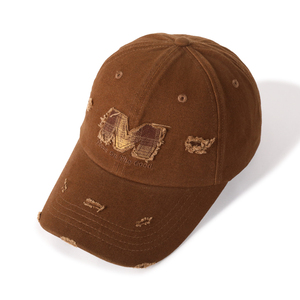 2025 Neues Design Benutzer definierte Hochwertige Baseball kappe Bild Logo 6 Panel Cap Unisex Fashion Casual Ripped 3D Besticktes Logo Dad Cap - Product Image 2