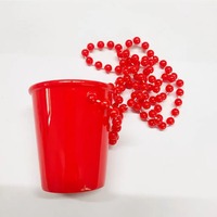 Collier de perles en plastique personnalisé avec logo pour le Mardi Gras, défilé de la Nouvelle-Orléans, fournitures pour fête de carnaval